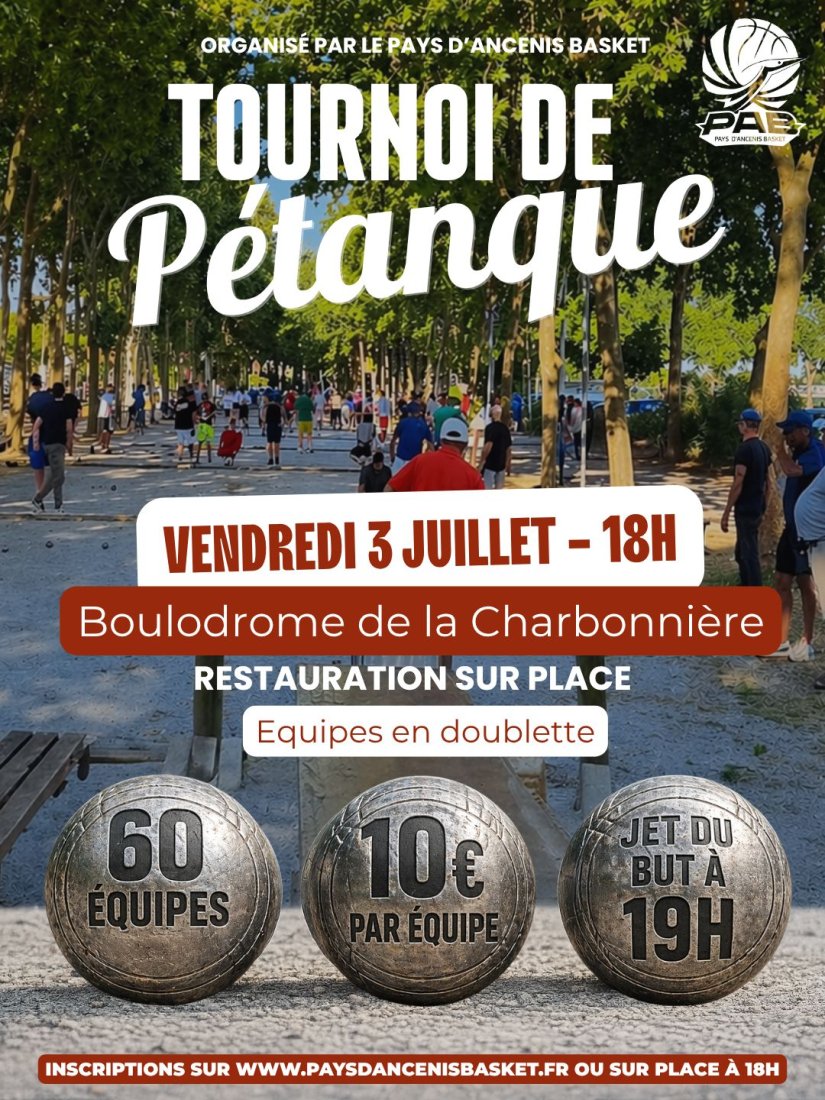 Tournoi de pétanque nocturne 🏆