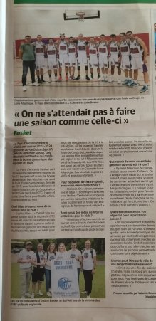 Article Echo Ancenis - juin 2024