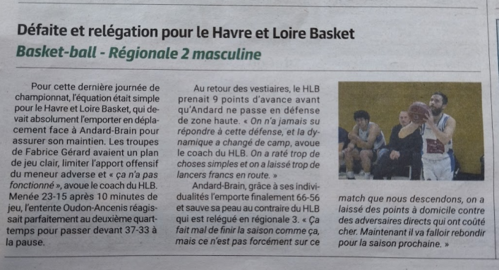 Fin de saison 2024-2025 pour les RM2